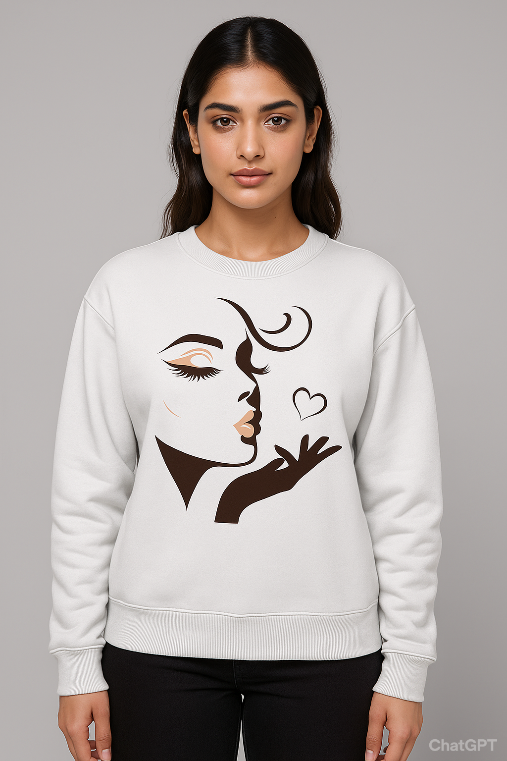 Girl Heart – Cute Statement Sweatshirt