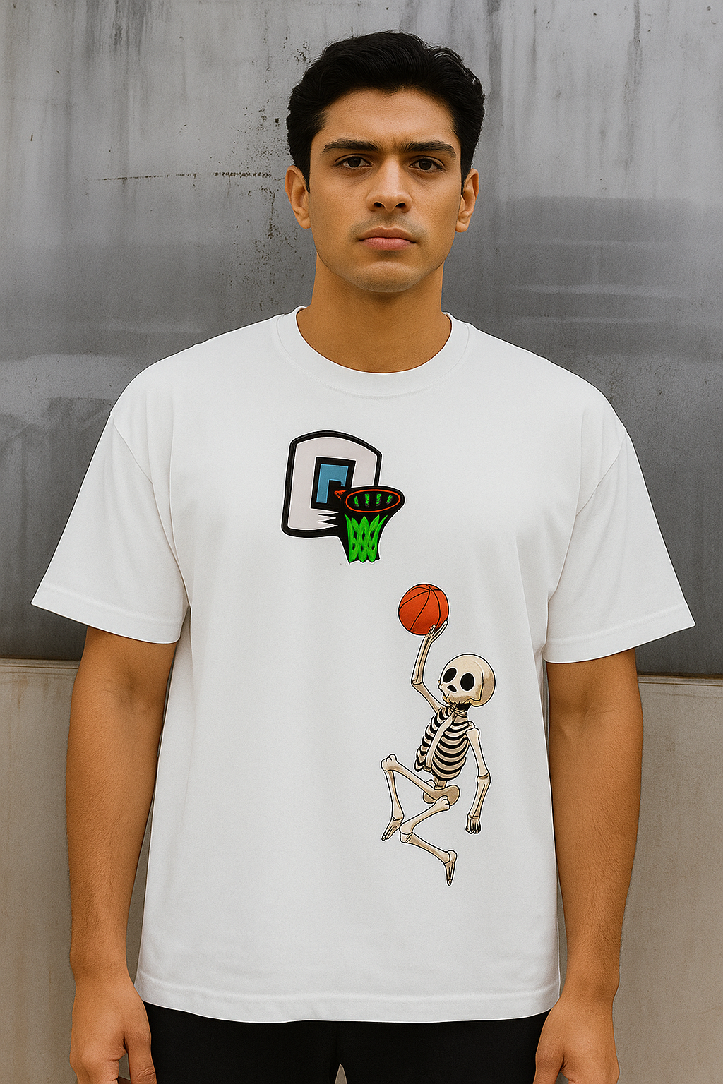 Court Crusher – Skull Basketball Tee