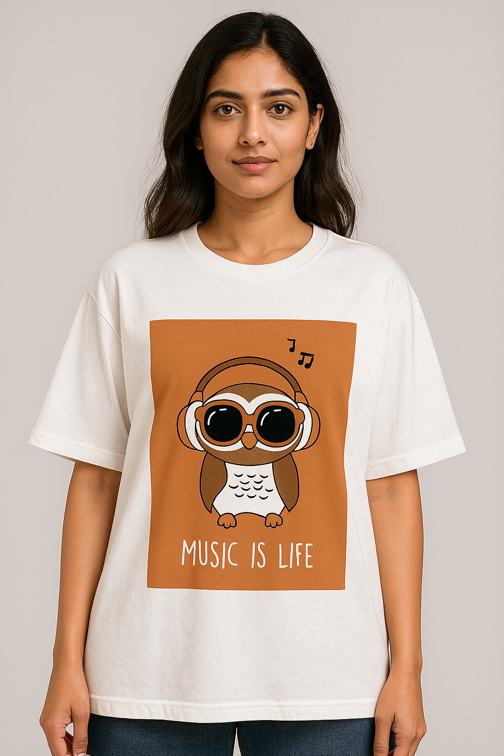 Music is Life – Rhythm Oversized Tee
