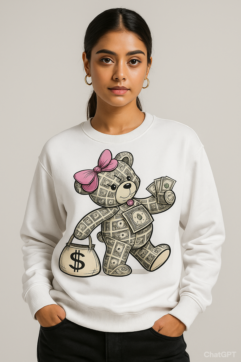 Money Teddy – Street Luxe Sweatshirt