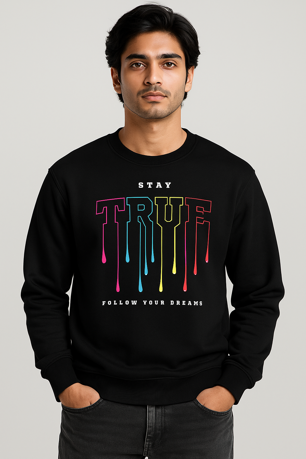 Stay True – Authentic Vibes Sweatshirt