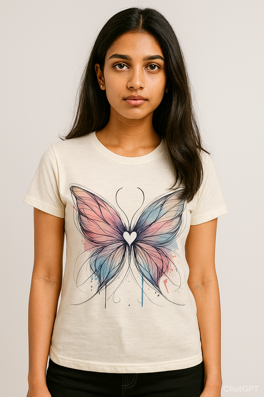 Colorful Butterfly – Vibrant Spirit Tee