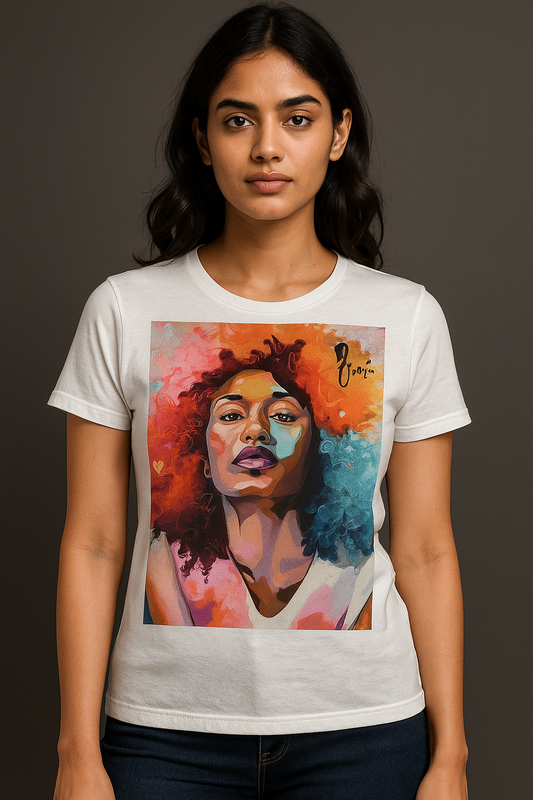 Woman Bold Painting – Art Statement Tee