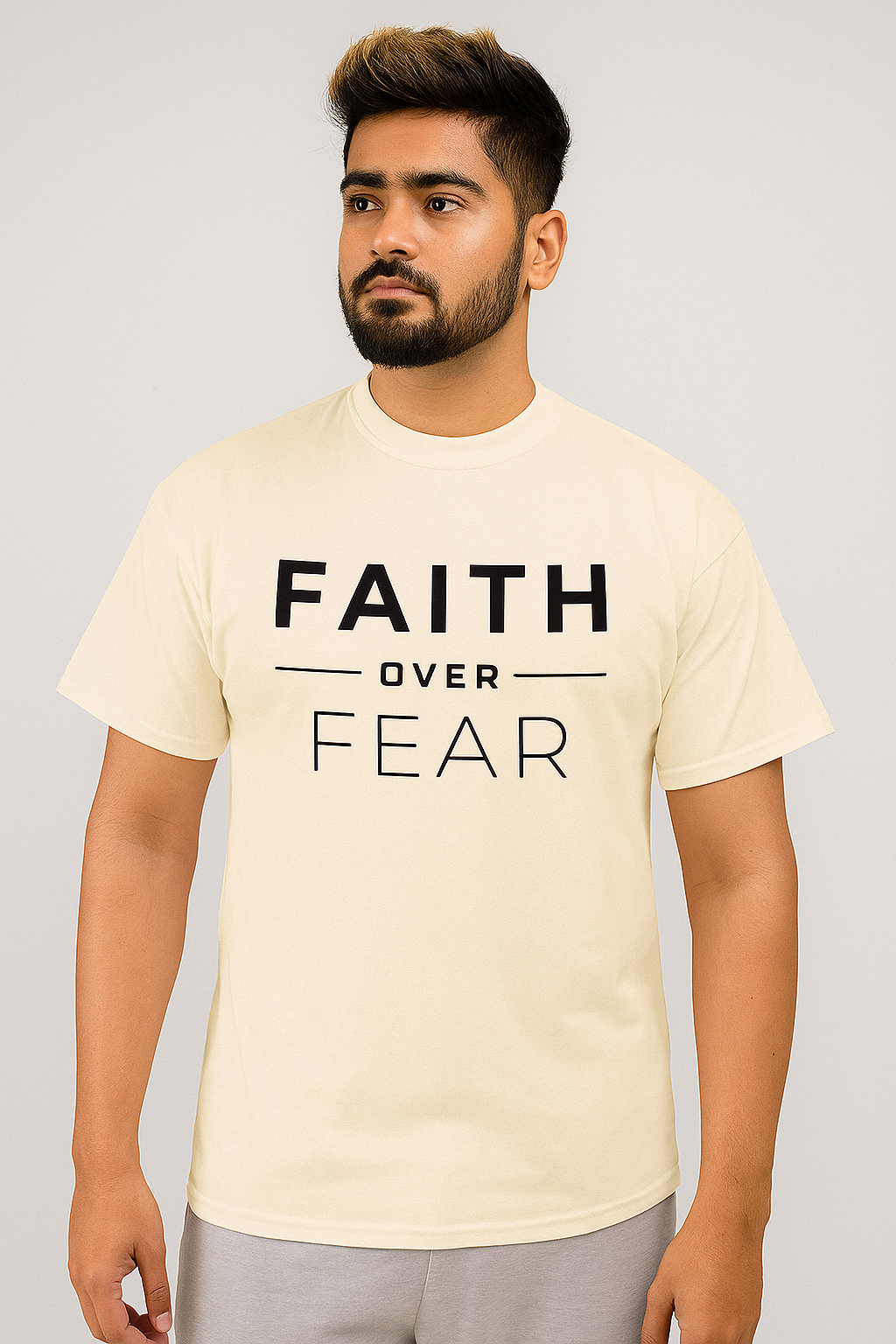 Faith Over Fear – Minimalist Tee